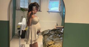 33 weken zwanger buik